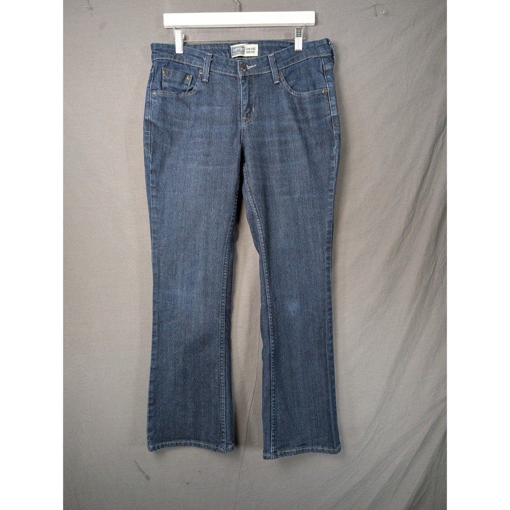 Signature by Levi Strauss & Co Womens Low Rise Bootcut Jeans Blue Size 10 Medium